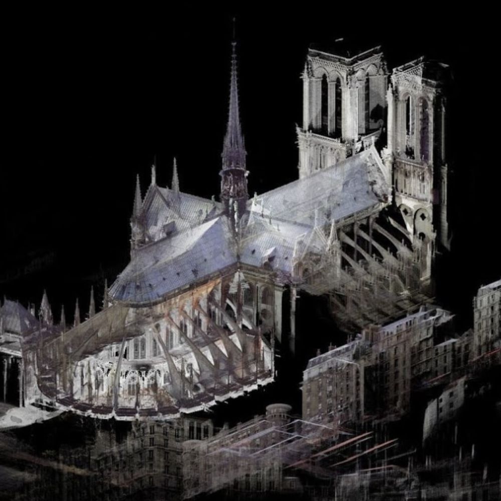 avantages scan 3d reconstruction de notre dame de paris Image